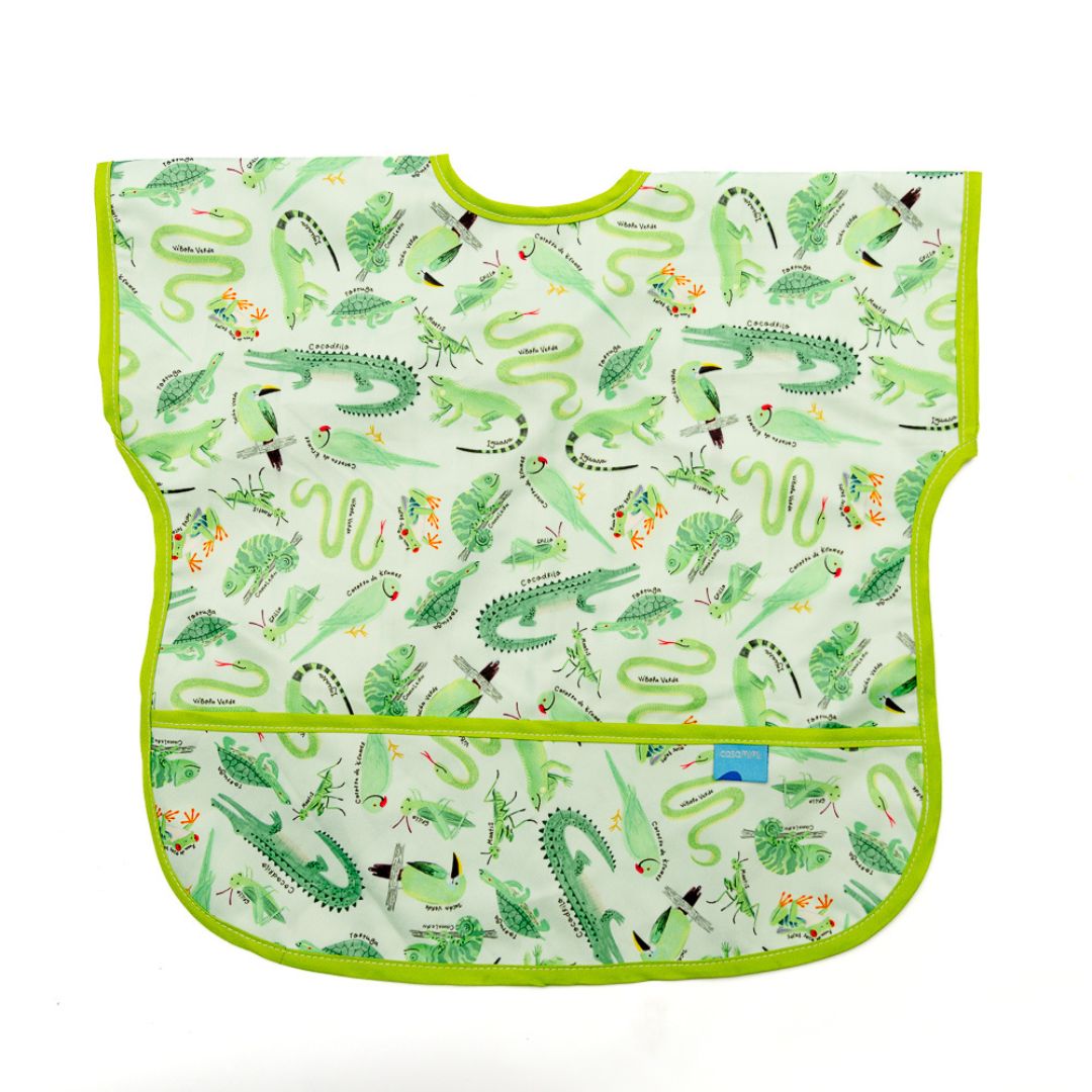 Babero Manga Corta Verde - 6 a 36 meses