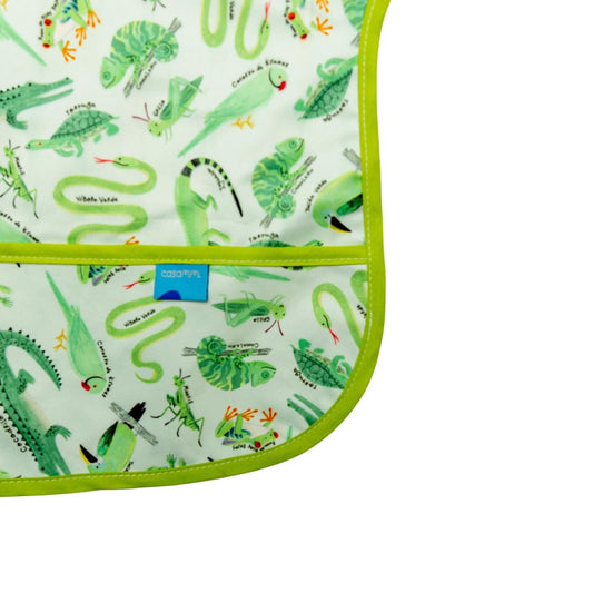 Babero Manga Corta Verde - 6 a 36 meses