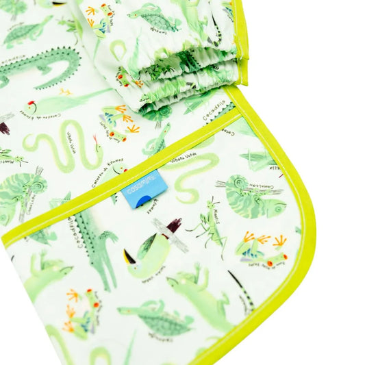 Babero Manga Larga Verde - 18 a 36 meses🍃