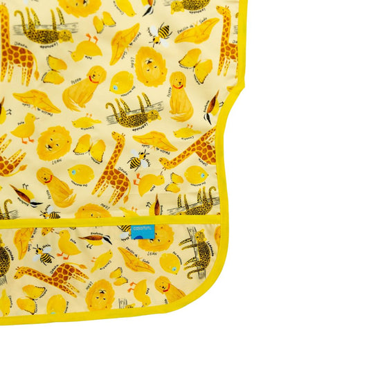 Babero Manga Corta Amarillo - 6 a 36 meses