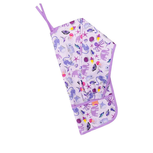 Babero Manga Larga 2 - 4 años– Morado 💜