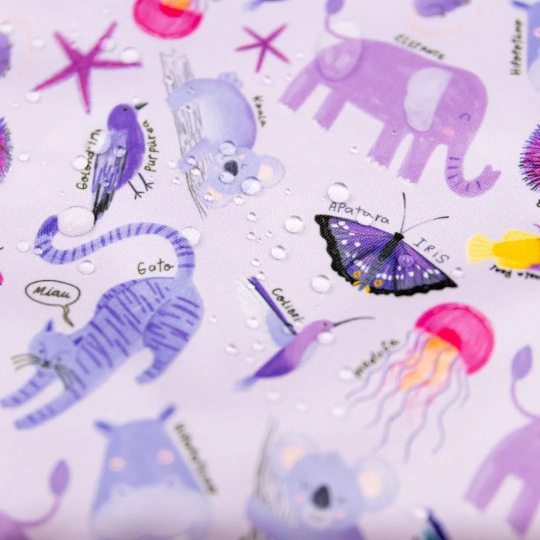 Babero Manga Larga 2 - 4 años– Morado 💜
