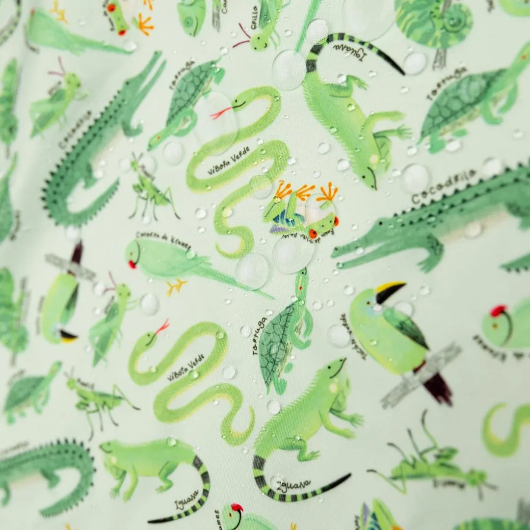 Babero Manga Larga 2 -4 años – Selva 🌿