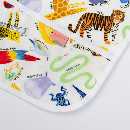 Babero Manga Larga 2 -4 años – Selva 🌿