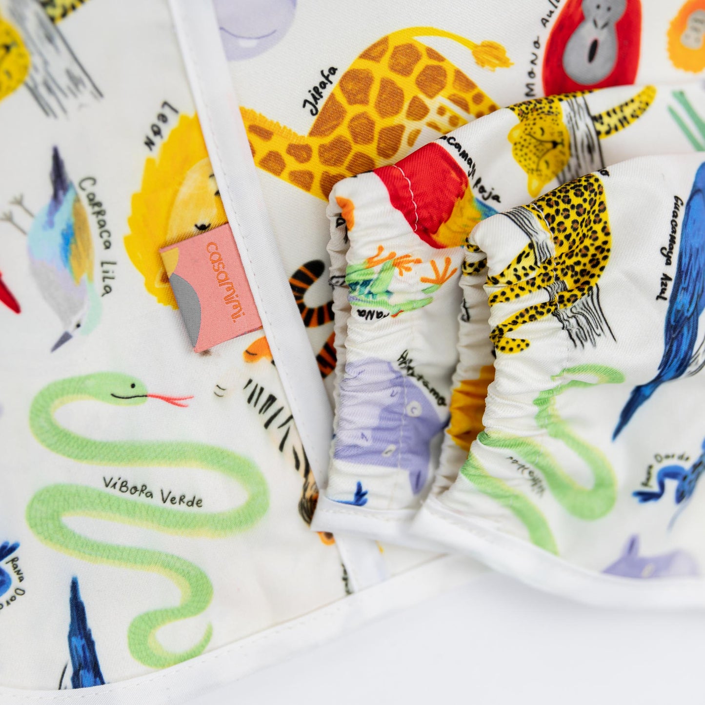 Babero Manga Larga 2 -4 años – Selva 🌿