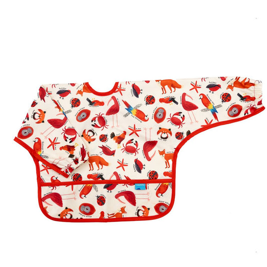 Babero Manga Larga 6-18 meses – Rojo❤️