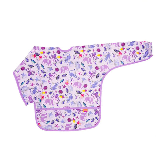 Babero Manga Larga 2 - 4 años– Morado 💜