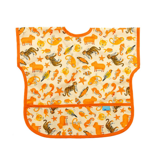 Babero Manga Corta Naranja - 6 a 36 meses