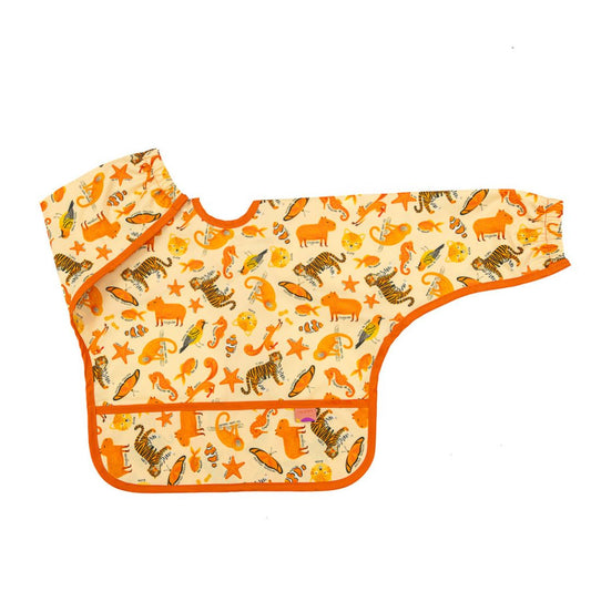 Babero Manga Larga 6-18 meses – Naranja 🍊