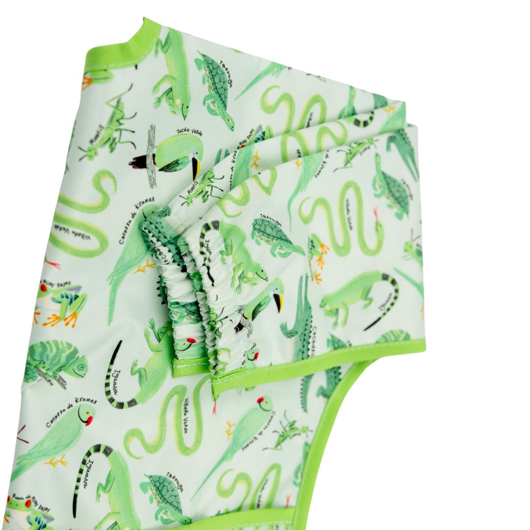 Babero Manga Larga 6-18 meses – Verde🍃